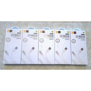 Lot 5 Case Logic 3.5 FT Micro USB Charge And Sync